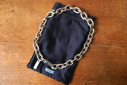 21SS Chunky Chain Necklace チャンキーチェーンシルバーネックレス / PRADA(プラダ)