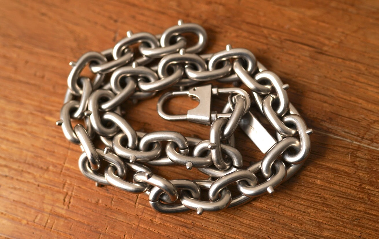 21SS Chunky Chain Necklace チャンキーチェーンシルバーネックレス / PRADA(プラダ)