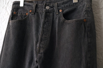 1990's 501 先染めブラックデニムパンツ ジーンズ W32L32 / Levi's(リーバイス)