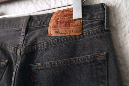 1990's 501 先染めブラックデニムパンツ ジーンズ W32L32 / Levi's(リーバイス)