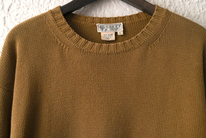 1970's~1980's コットンクルーネックニットセーター / GUCCI(グッチ)