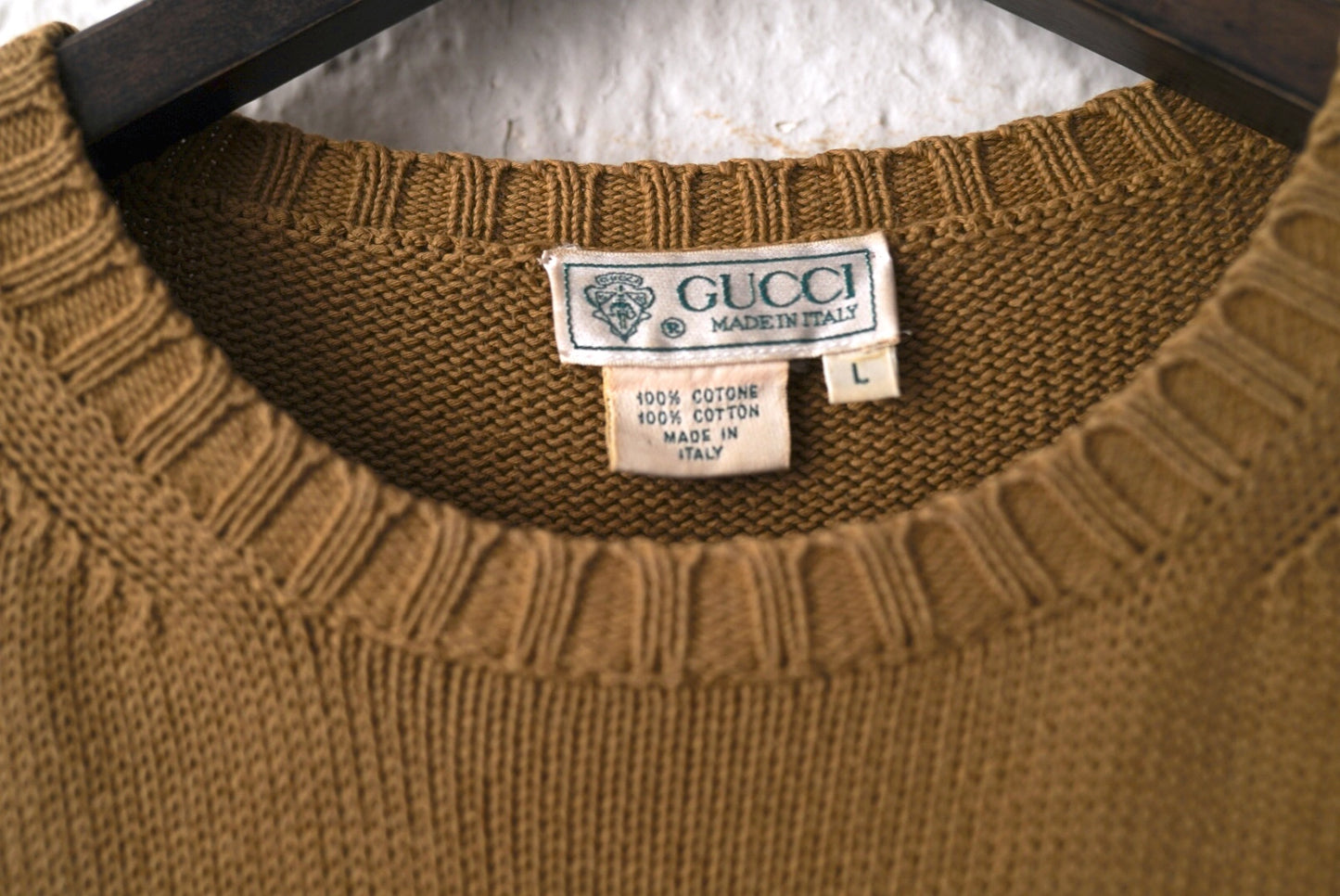 1970's~1980's コットンクルーネックニットセーター / GUCCI(グッチ)