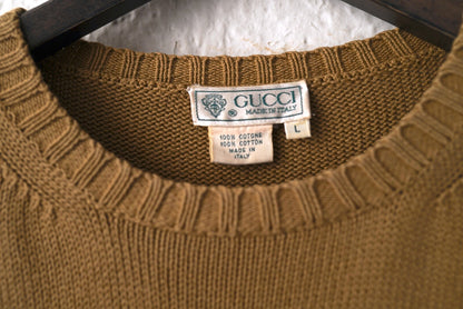 1970's~1980's コットンクルーネックニットセーター / GUCCI(グッチ)