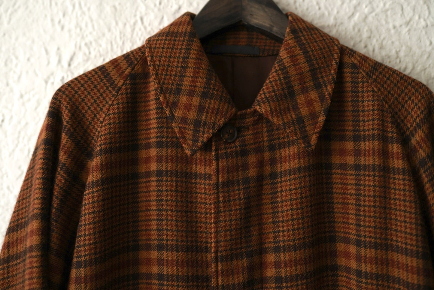 18AW ZERO COAT チェックバルカラーコート / CARUSO(カルーゾ)