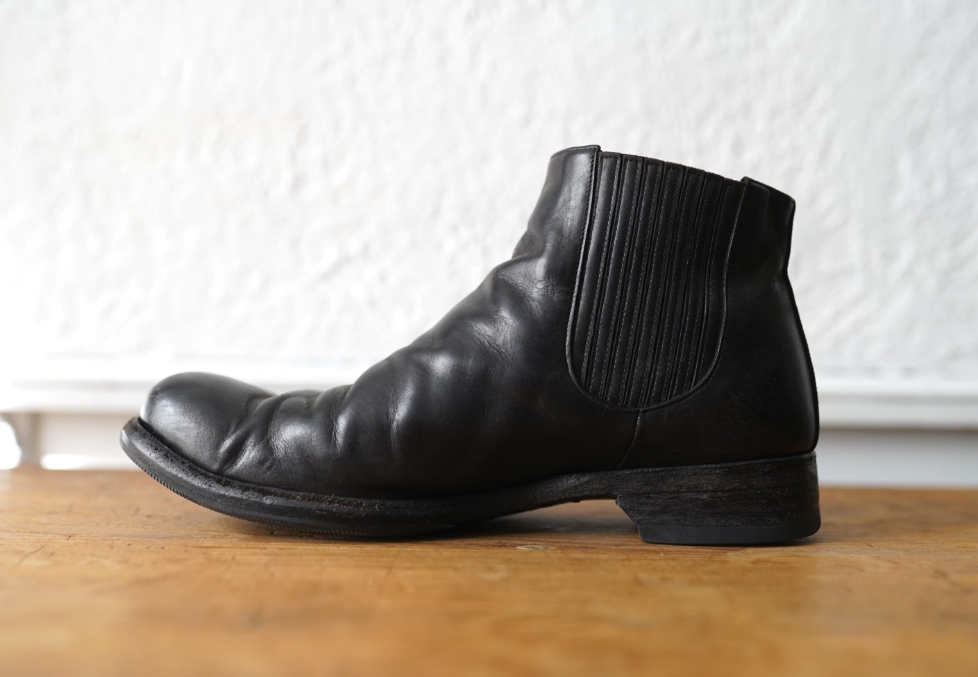 21SS Chelsea Boots ヌバックレザーサイドゴアブーツ / SUGINARI MORIMOTO(スギナリモリモト)