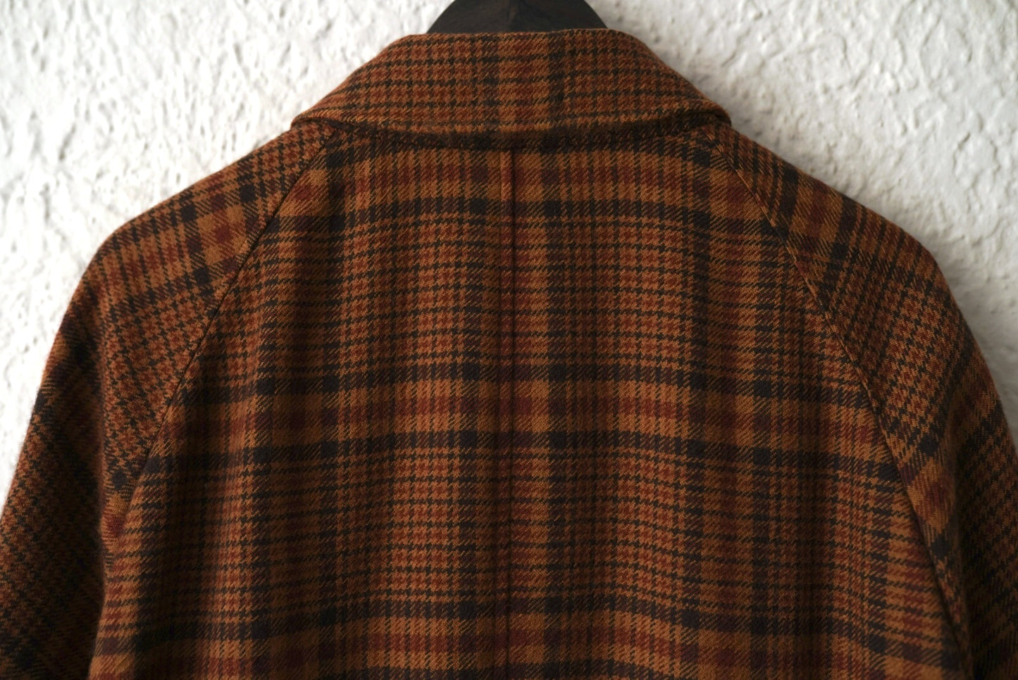 18AW ZERO COAT チェックバルカラーコート / CARUSO(カルーゾ)