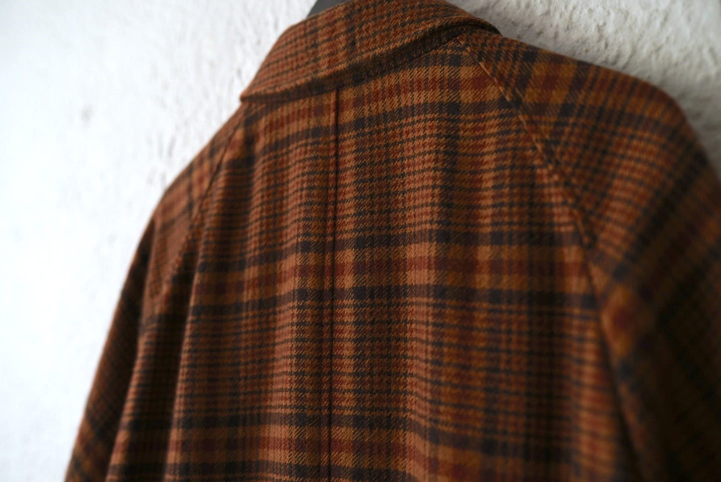 18AW ZERO COAT チェックバルカラーコート / CARUSO(カルーゾ)