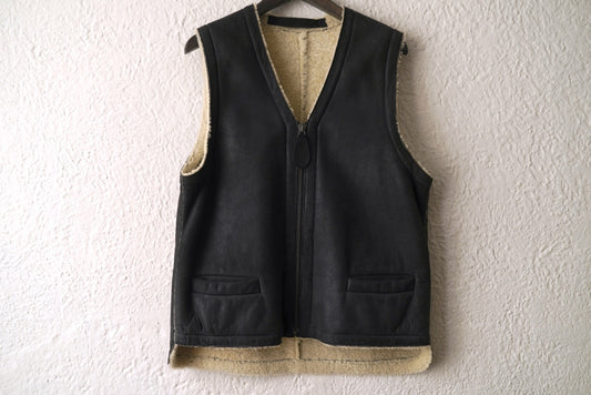 11AW ムートンレザーベスト ジレ / Maison Martin Margiela(メゾンマルタンマルジェラ)