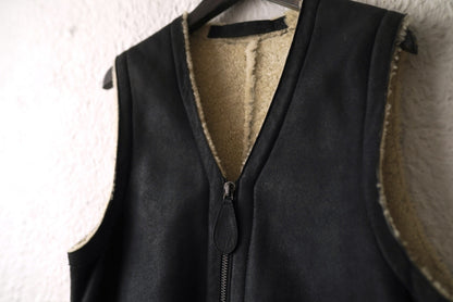 11AW ムートンレザーベスト ジレ / Maison Martin Margiela(メゾンマルタンマルジェラ)