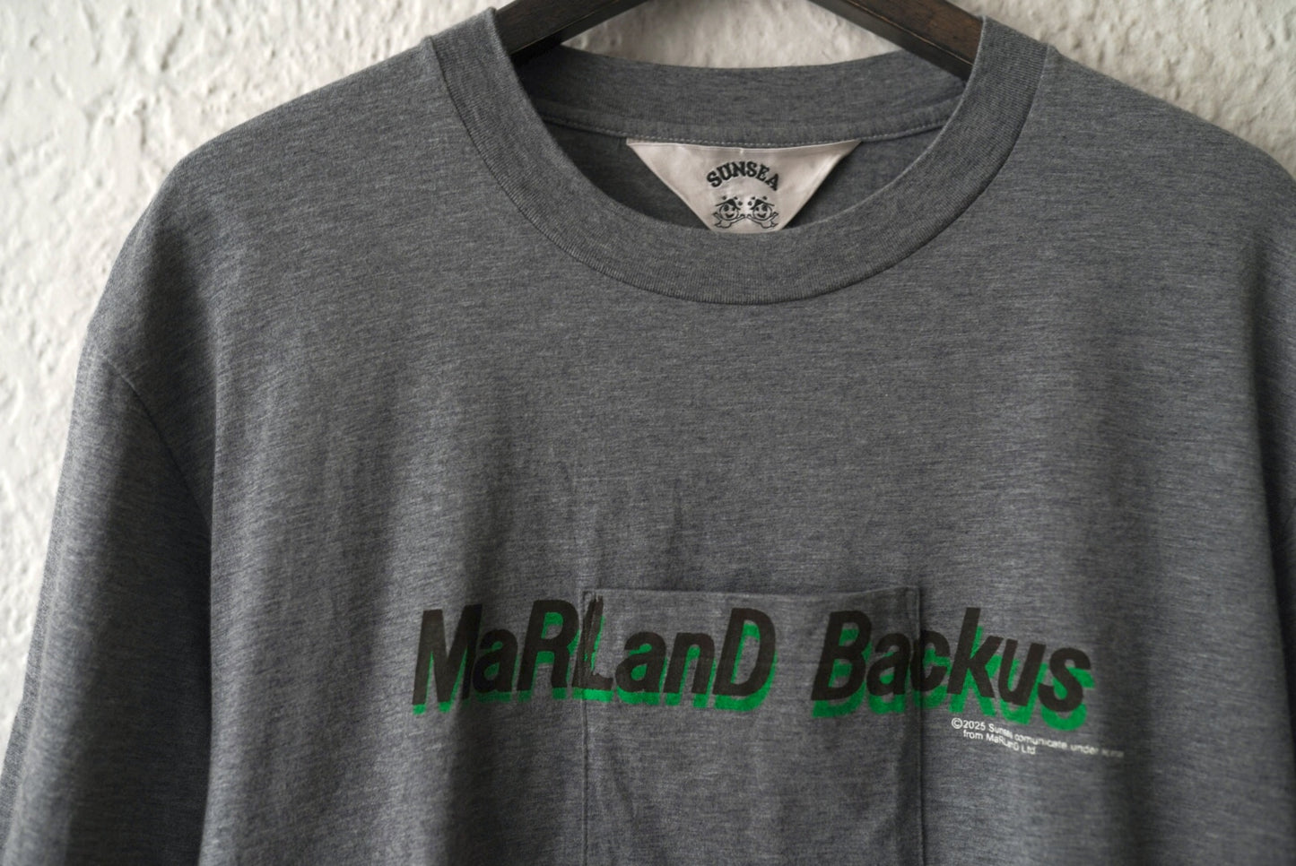 25SS 30TH MaRlanD Backus hand printed T-shirt プリント半袖Tシャツ / SUNSEA(サンシー)