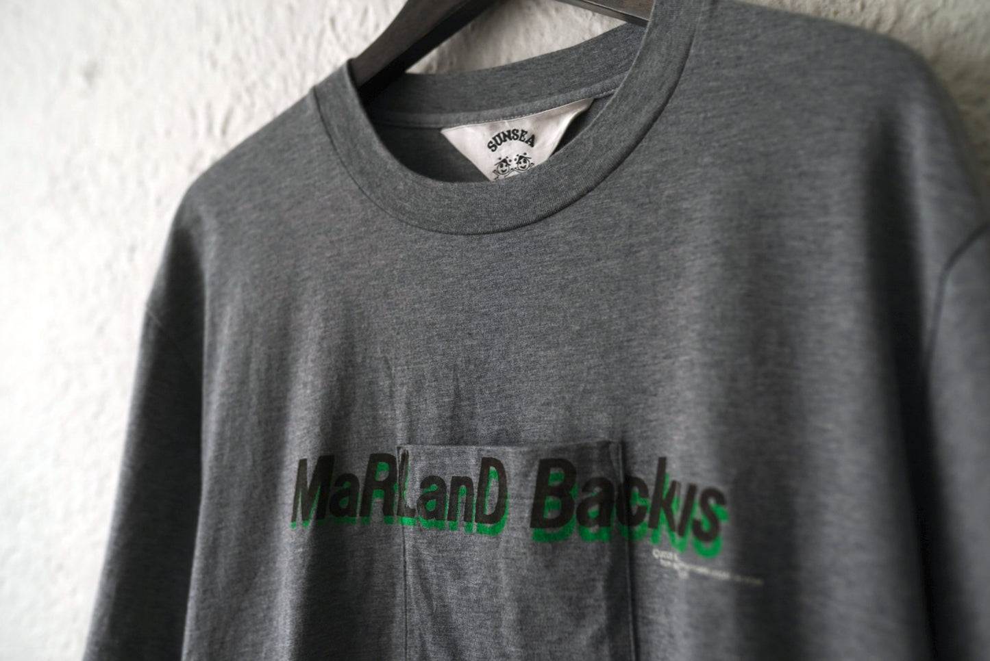 25SS 30TH MaRlanD Backus hand printed T-shirt プリント半袖Tシャツ / SUNSEA(サンシー)
