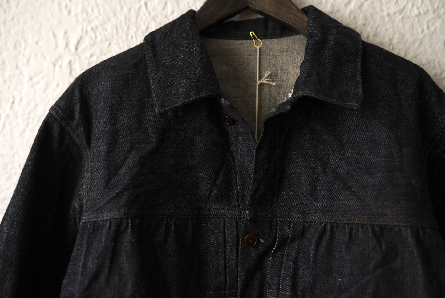 24SS Pleated Denim Jacket 40's デニムジャケット / the Crooked Tailor(ザ クルーキッドテーラー)