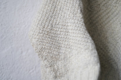 21AW “Virginia Jumper” 手編みアランニットセーター 1 / isabella stefanelli(イザベラステファネリ)