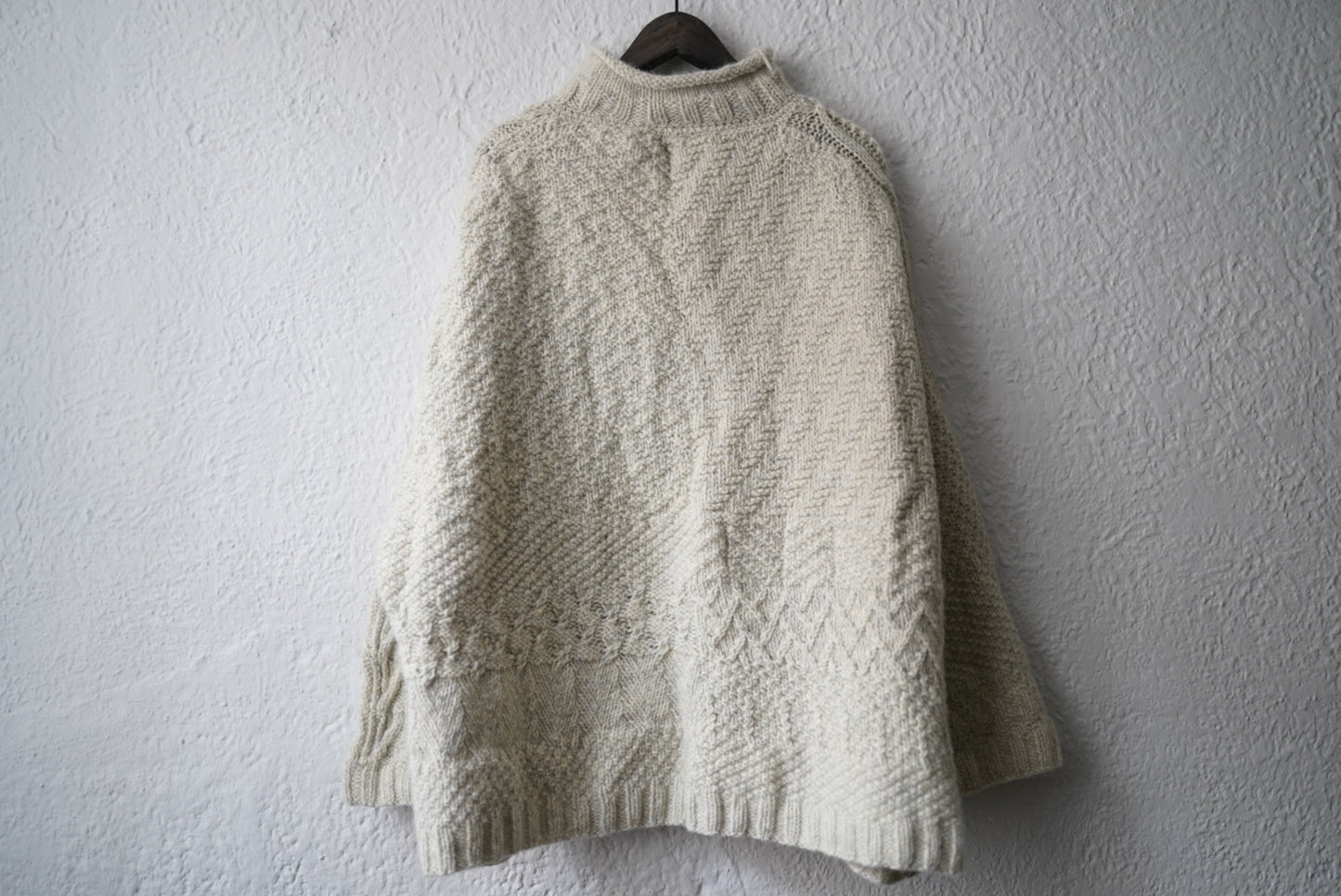 21AW “Virginia Jumper” 手編みアランニットセーター 1 / isabella stefanelli(イザベラステファネリ)