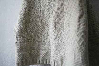 21AW “Virginia Jumper” 手編みアランニットセーター 1 / isabella stefanelli(イザベラステファネリ)