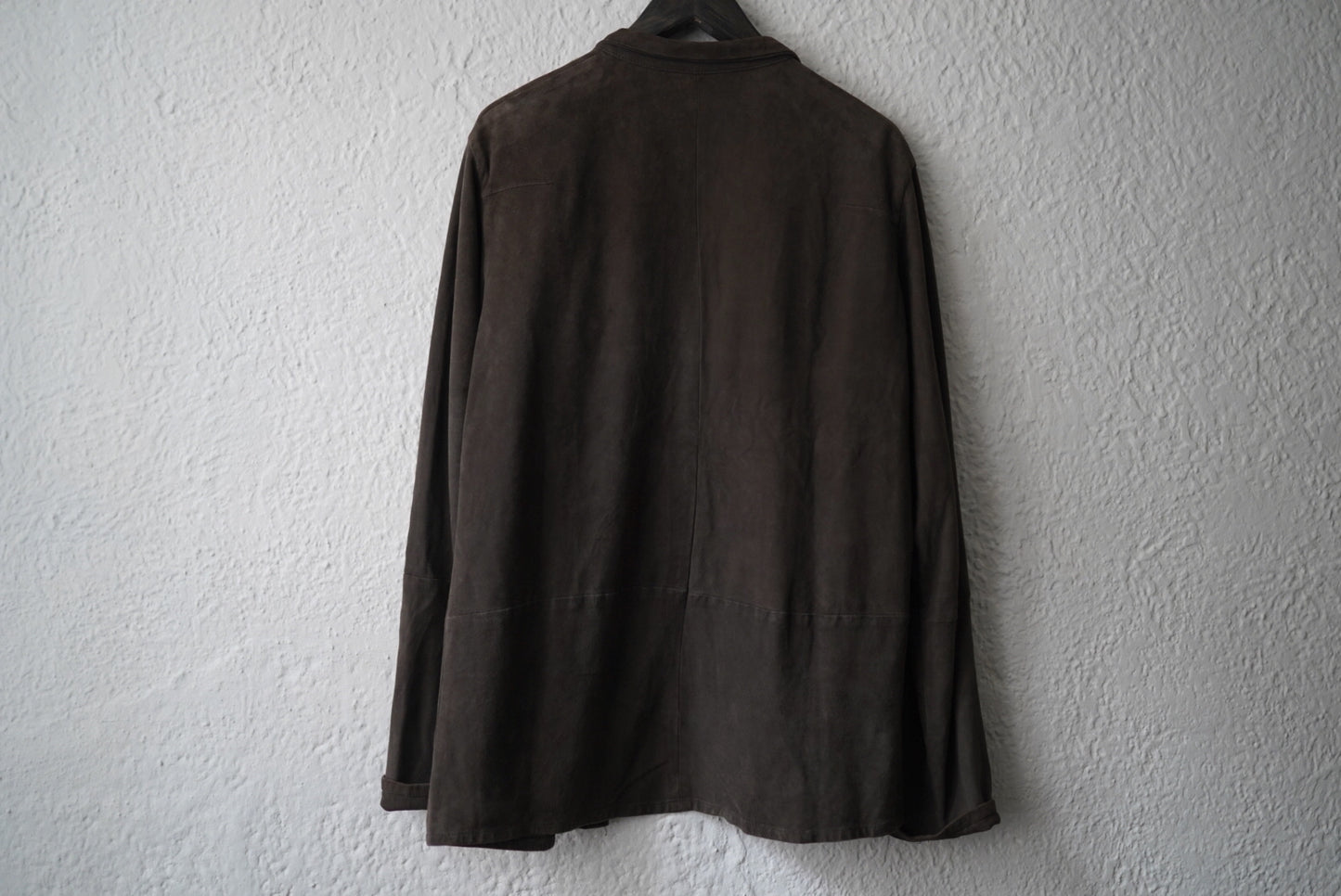 22SS ヌバックゴートレザーワーカーシャツ カバーオールジャケット / Bergfabel(バーグファべル)
