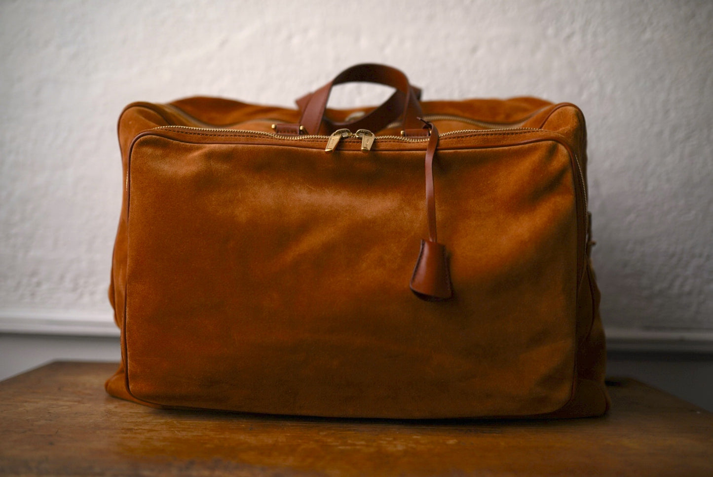 12SS スウェードレザーボストンバッグ / TRUSSARDI(トラサルディ)