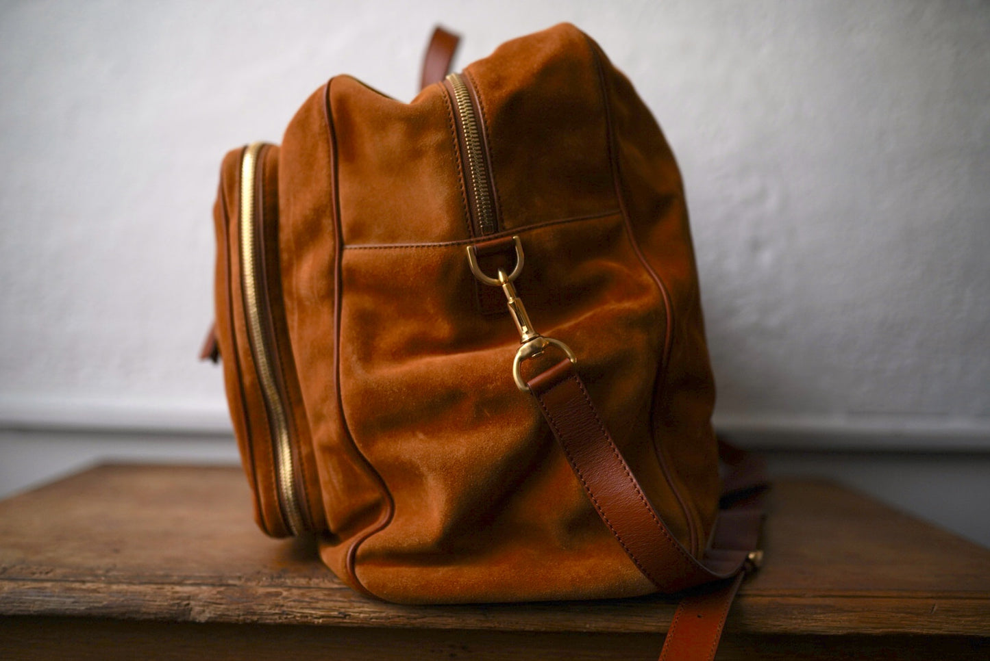 12SS スウェードレザーボストンバッグ / TRUSSARDI(トラサルディ)