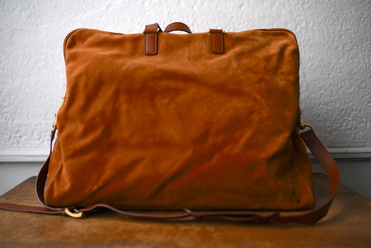 12SS スウェードレザーボストンバッグ / TRUSSARDI(トラサルディ)