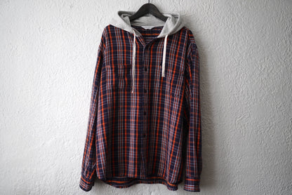 20AW hooded check shirt フランネルシャツパーカー 2 / UNUSED(アンユーズド)