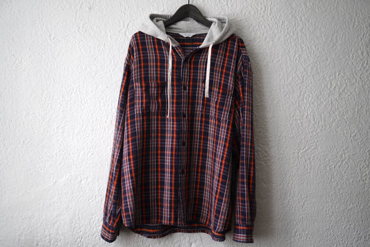 20AW hooded check shirt フランネルシャツパーカー 2 / UNUSED(アンユーズド)
