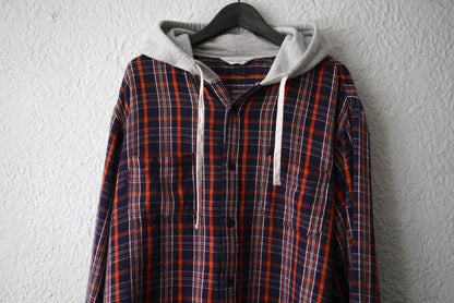 20AW hooded check shirt フランネルシャツパーカー 2 / UNUSED(アンユーズド)