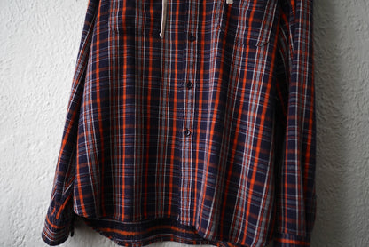 20AW hooded check shirt フランネルシャツパーカー 2 / UNUSED(アンユーズド)