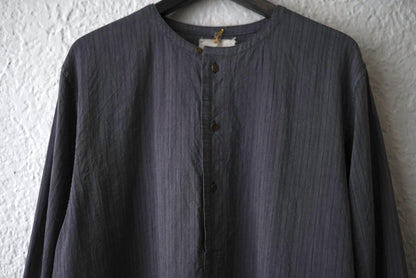 25SS Henley Neck Shirt ストライプヘンリーネックシャツ / Araki Yuu(アラキユウ)