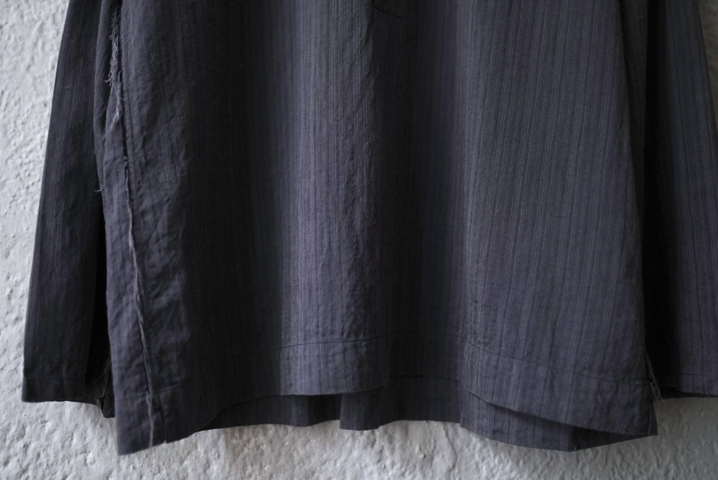 25SS Henley Neck Shirt ストライプヘンリーネックシャツ / Araki Yuu(アラキユウ)