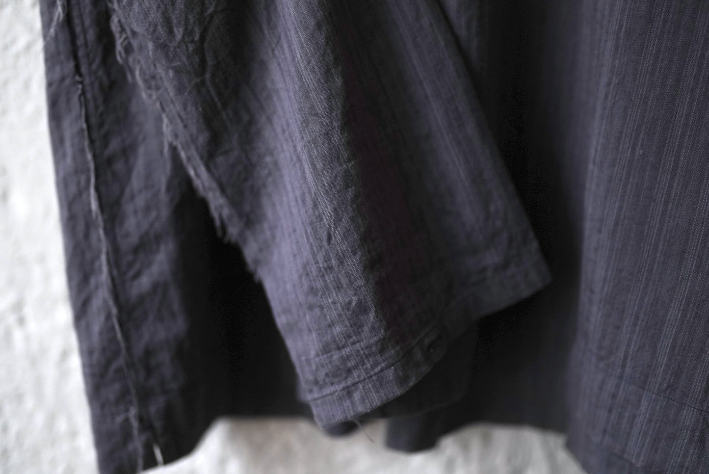 25SS Henley Neck Shirt ストライプヘンリーネックシャツ / Araki Yuu(アラキユウ)