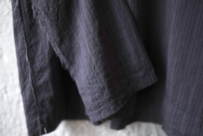 25SS Henley Neck Shirt ストライプヘンリーネックシャツ / Araki Yuu(アラキユウ)