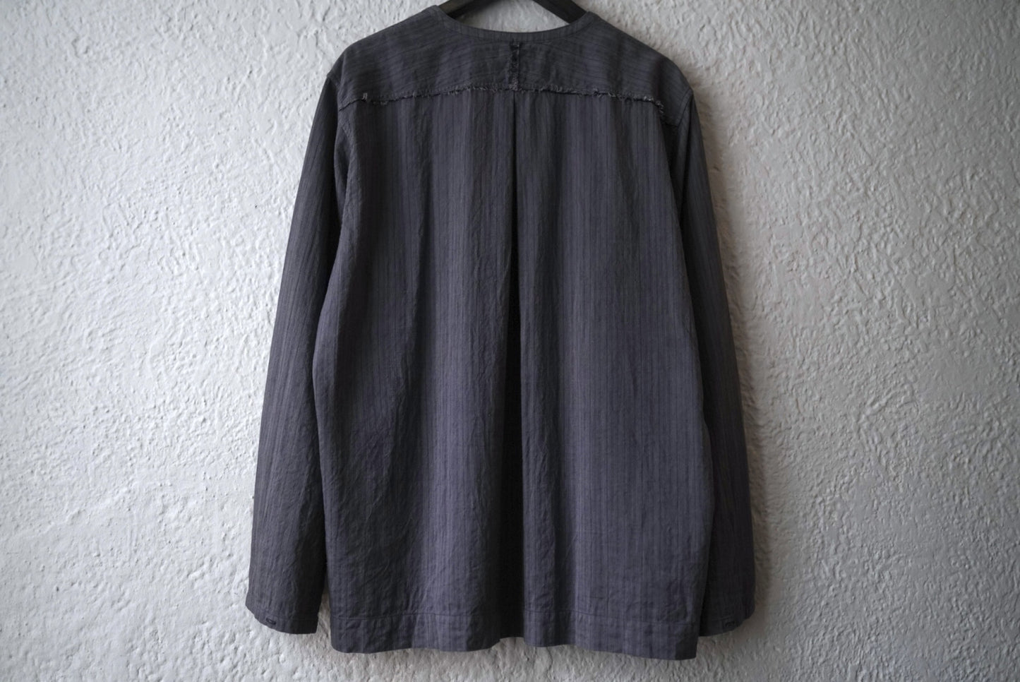 25SS Henley Neck Shirt ストライプヘンリーネックシャツ / Araki Yuu(アラキユウ)