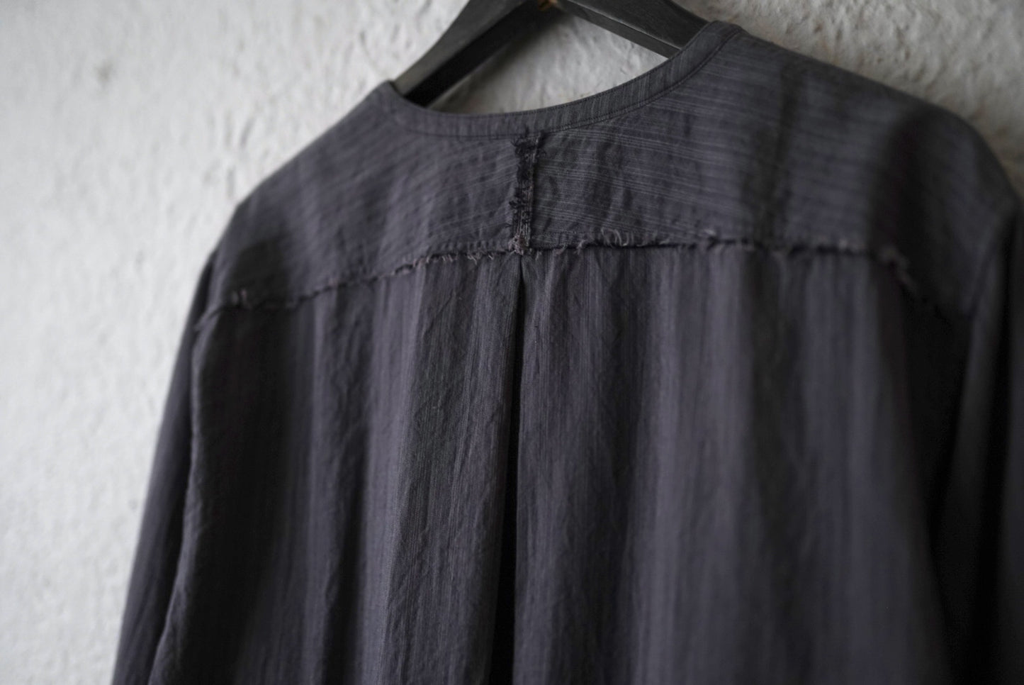 25SS Henley Neck Shirt ストライプヘンリーネックシャツ / Araki Yuu(アラキユウ)