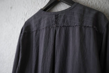 25SS Henley Neck Shirt ストライプヘンリーネックシャツ / Araki Yuu(アラキユウ)