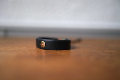 金メタルつきレザーブレスレット / goro's(ゴローズ)