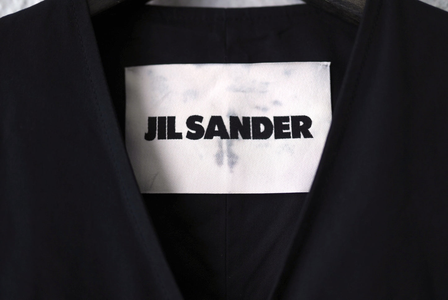 25SS VEST20 コットンシルクポプリンジップアップベスト ジレ / JIL SANDER(ジルサンダー)
