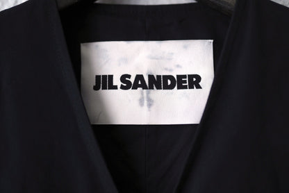 25SS VEST20 コットンシルクポプリンジップアップベスト ジレ / JIL SANDER(ジルサンダー)