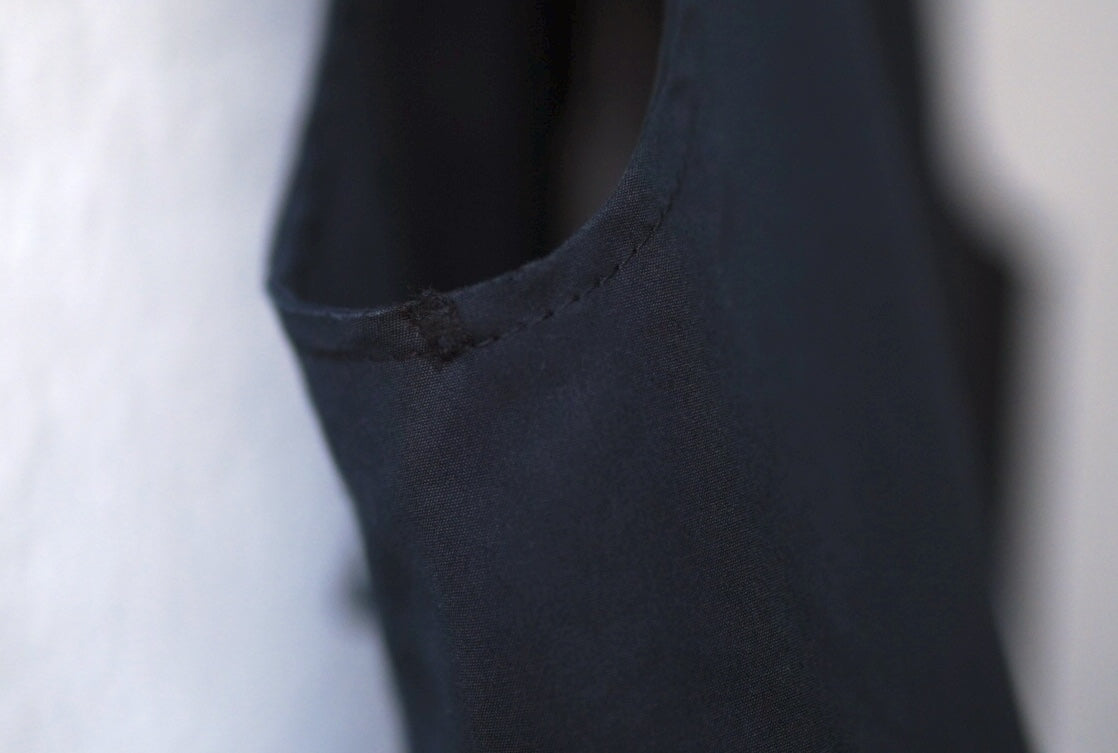 25SS VEST20 コットンシルクポプリンジップアップベスト ジレ / JIL SANDER(ジルサンダー)