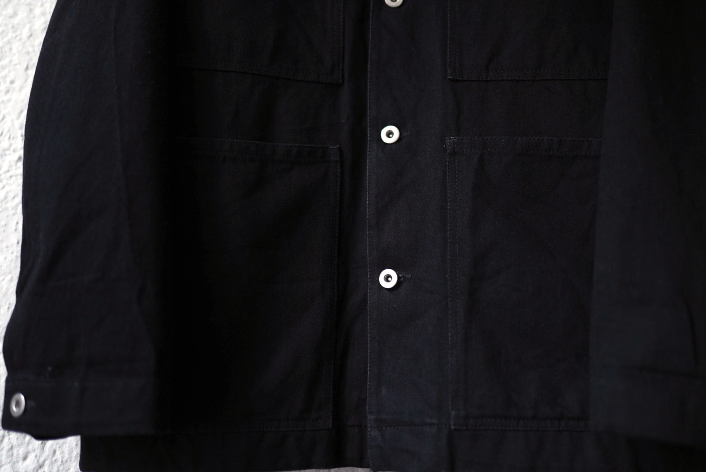 25SS 襟レザー切替デニムカバーオールジャケット / JIL SANDER(ジルサンダー)