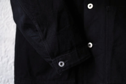 25SS 襟レザー切替デニムカバーオールジャケット / JIL SANDER(ジルサンダー)