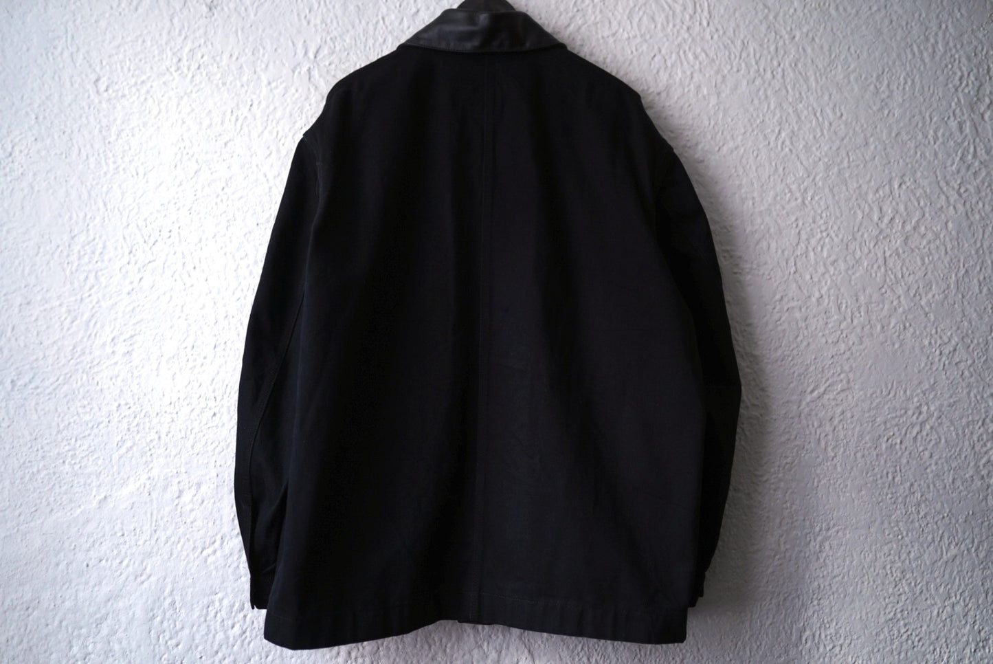 25SS 襟レザー切替デニムカバーオールジャケット / JIL SANDER(ジルサンダー)
