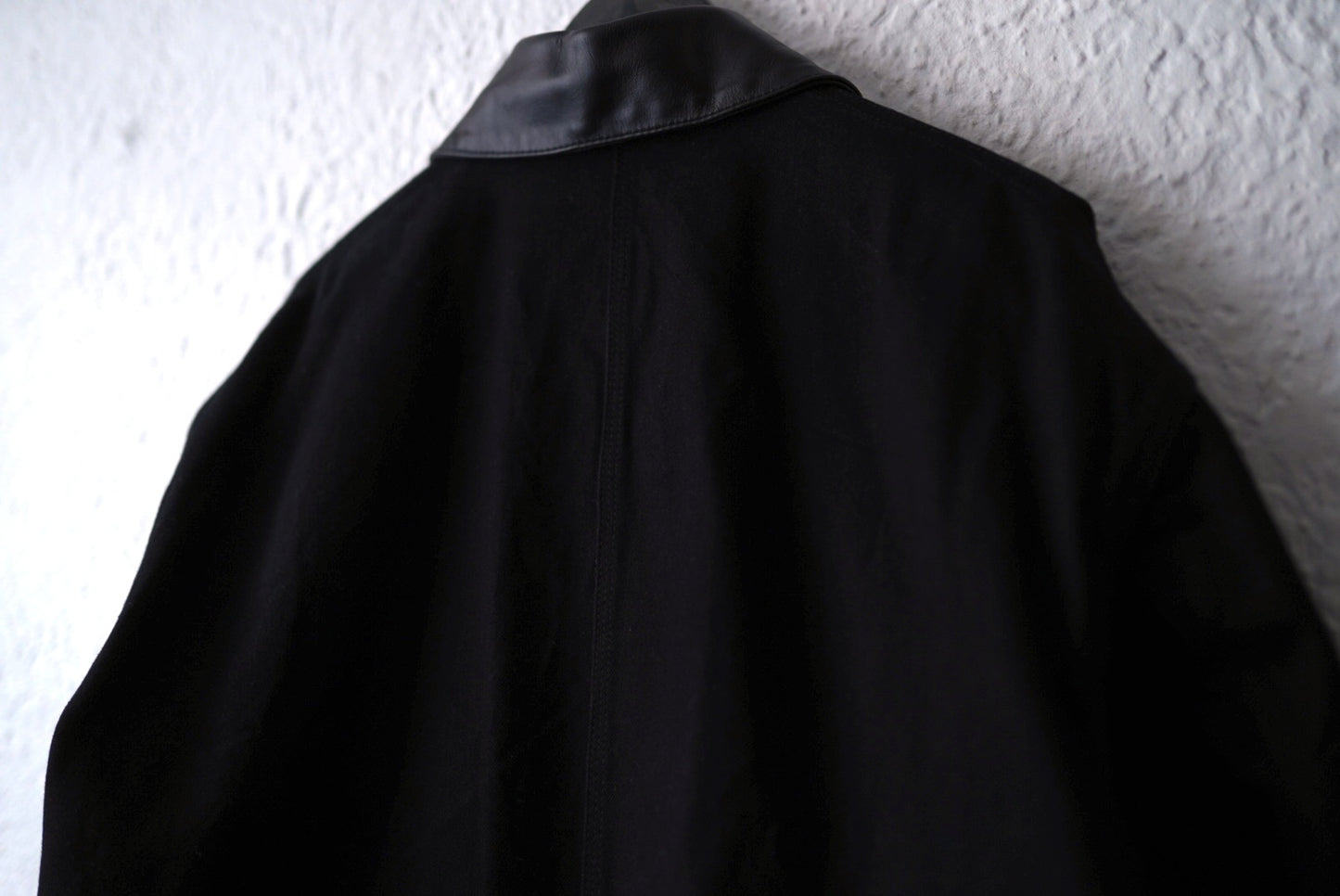 25SS 襟レザー切替デニムカバーオールジャケット / JIL SANDER(ジルサンダー)