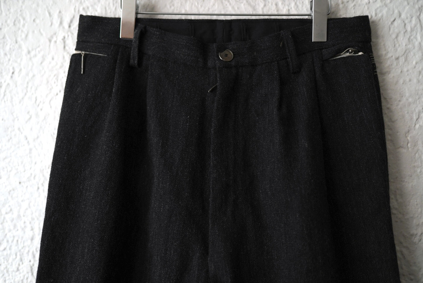 21AW LOW CROTCH TROUSERS ウールツイードトラウザーズパンツ / taichi murakami(タイチムラカミ)