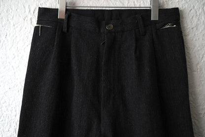 21AW LOW CROTCH TROUSERS ウールツイードトラウザーズパンツ / taichi murakami(タイチムラカミ)