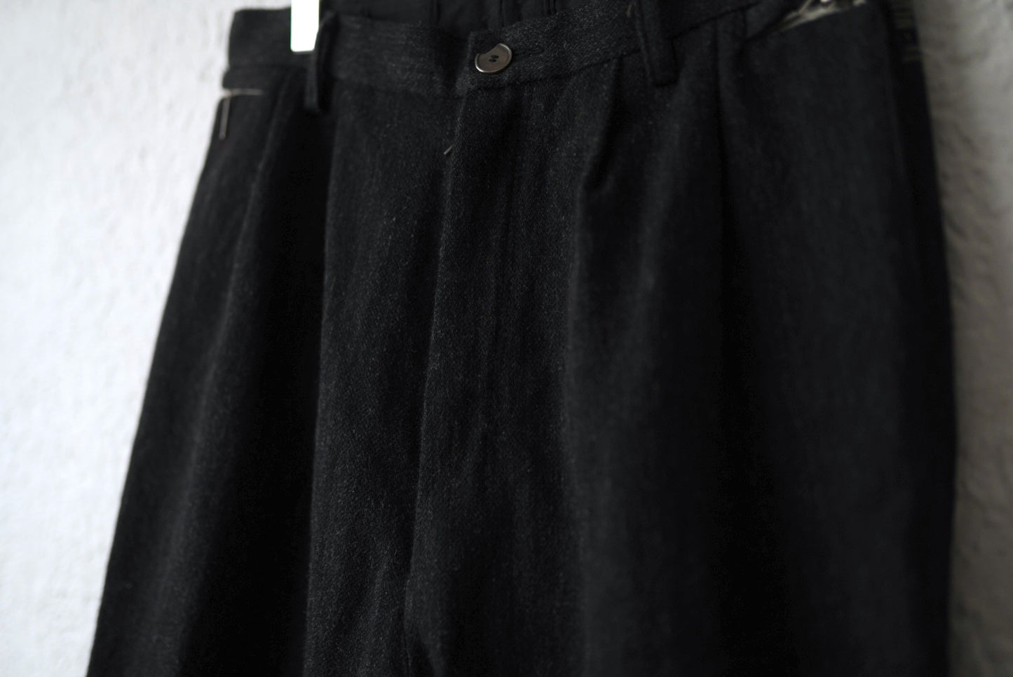 21AW LOW CROTCH TROUSERS ウールツイードトラウザーズパンツ / taichi murakami(タイチムラカミ)