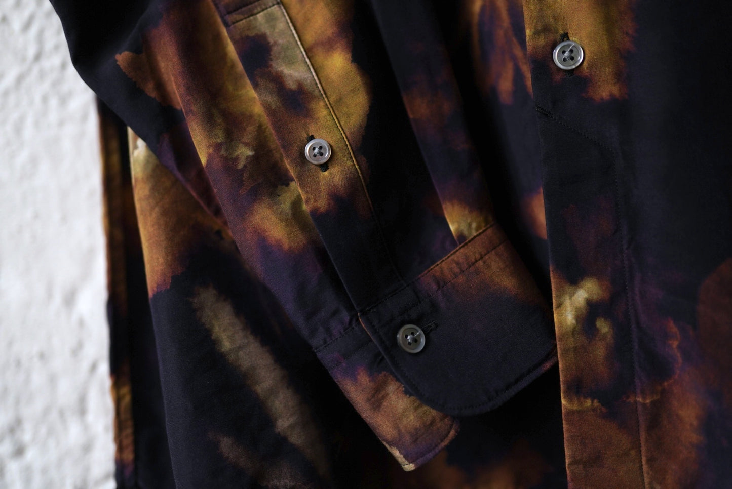 25AW SHIRT032 シルクキュプラ総柄シャツ / calmlence(カームレンス)