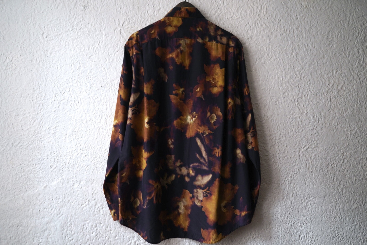 25AW SHIRT032 シルクキュプラ総柄シャツ / calmlence(カームレンス)