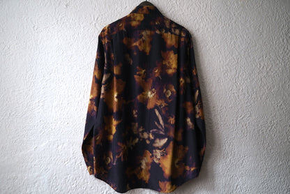 25AW SHIRT032 シルクキュプラ総柄シャツ / calmlence(カームレンス)