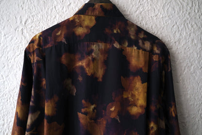 25AW SHIRT032 シルクキュプラ総柄シャツ / calmlence(カームレンス)