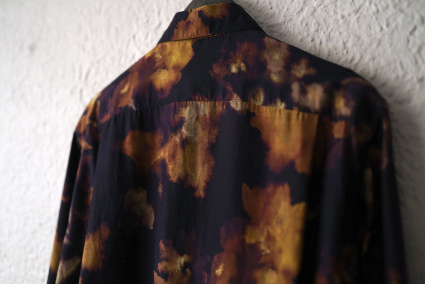 25AW SHIRT032 シルクキュプラ総柄シャツ / calmlence(カームレンス)